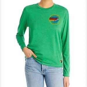 Aviator Nation Kelly Green Long Sleeve  Tee